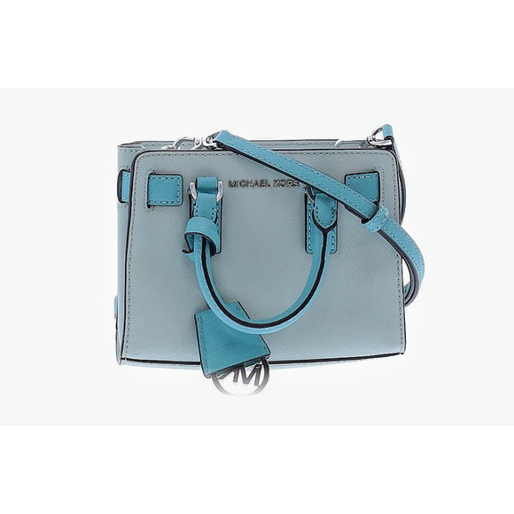 MICHAEL Michael Kors Handbags - MICHAEL Michael Kors Dillon Top Zip Extra Small Leather Blue Crossbody Bag